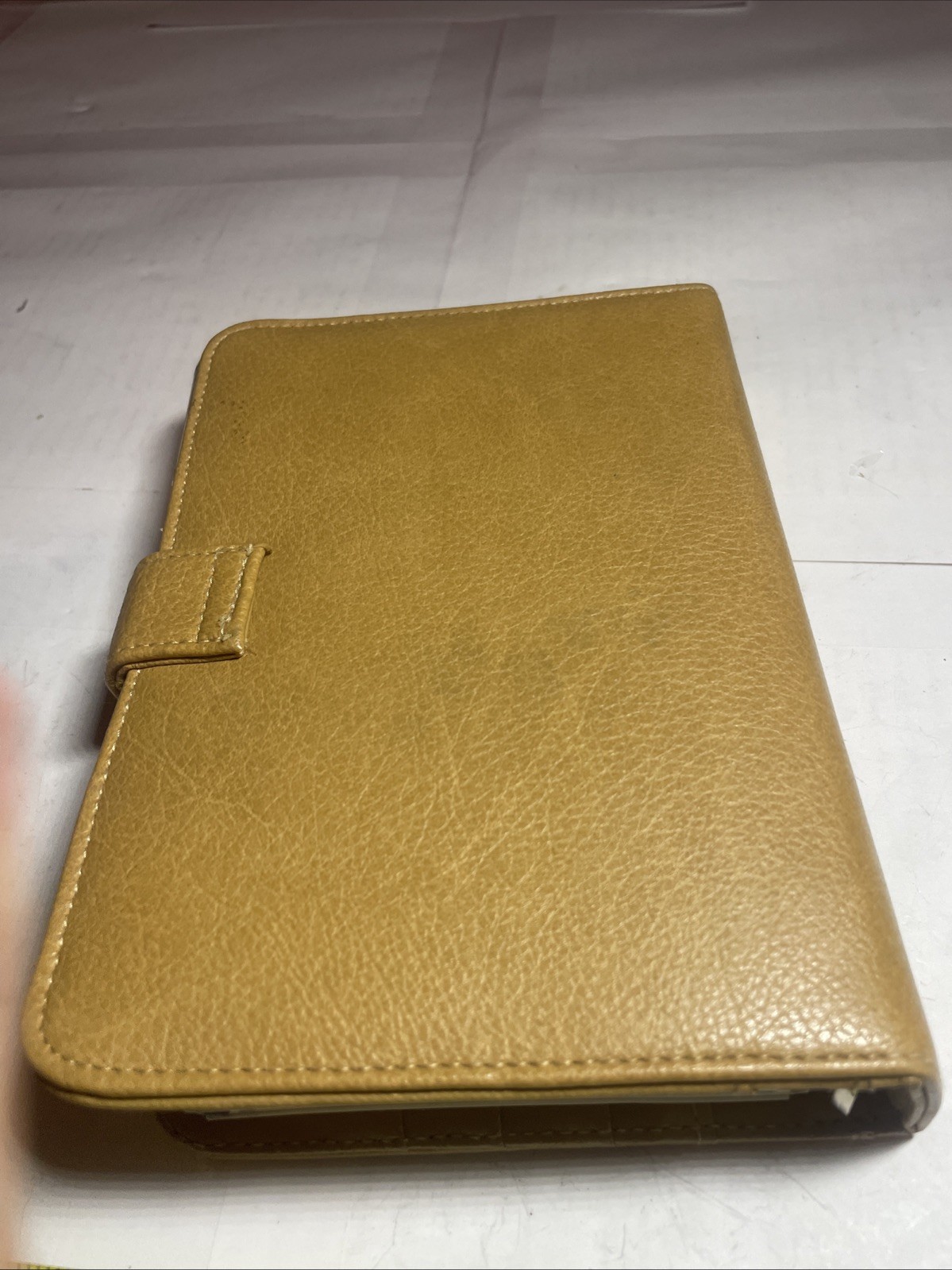 Faux Leather Planner Wallet Mundex Yellow Organizer Zip Around 6 Ring Binder