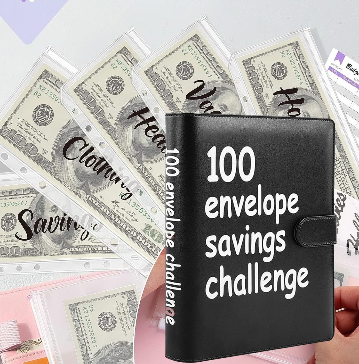 Ultimate 100 Envelope Budget Binder: Teach Kids to Save & Financial Goals