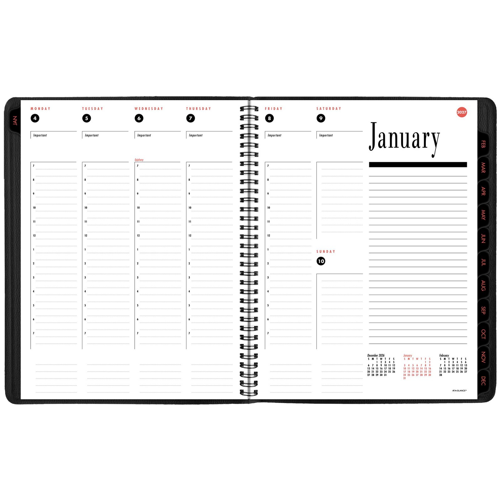 2026 At-A-Glance 70-864-05 Weekly Monthly Appointment Book, 8-1/2 x 11″