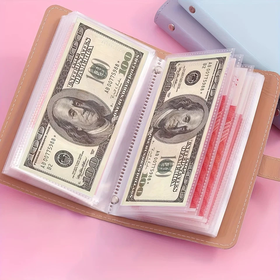 Money Saving Binder 100Pc Envelope Budget Challenge Planer Pouch Money Save Book