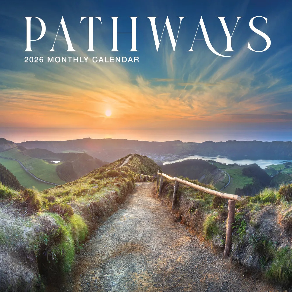 Pathways Calendar 2026 | 12″ x 24″ 12 Month Calendar | Marble City Press