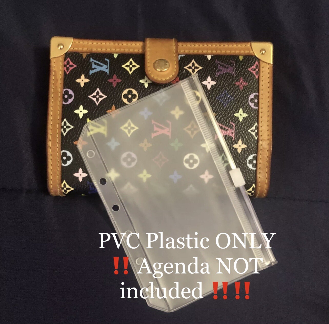 Pocket Zipper Organizer ONLY — Fits For PM Size Agenda – PVC envelope size A7