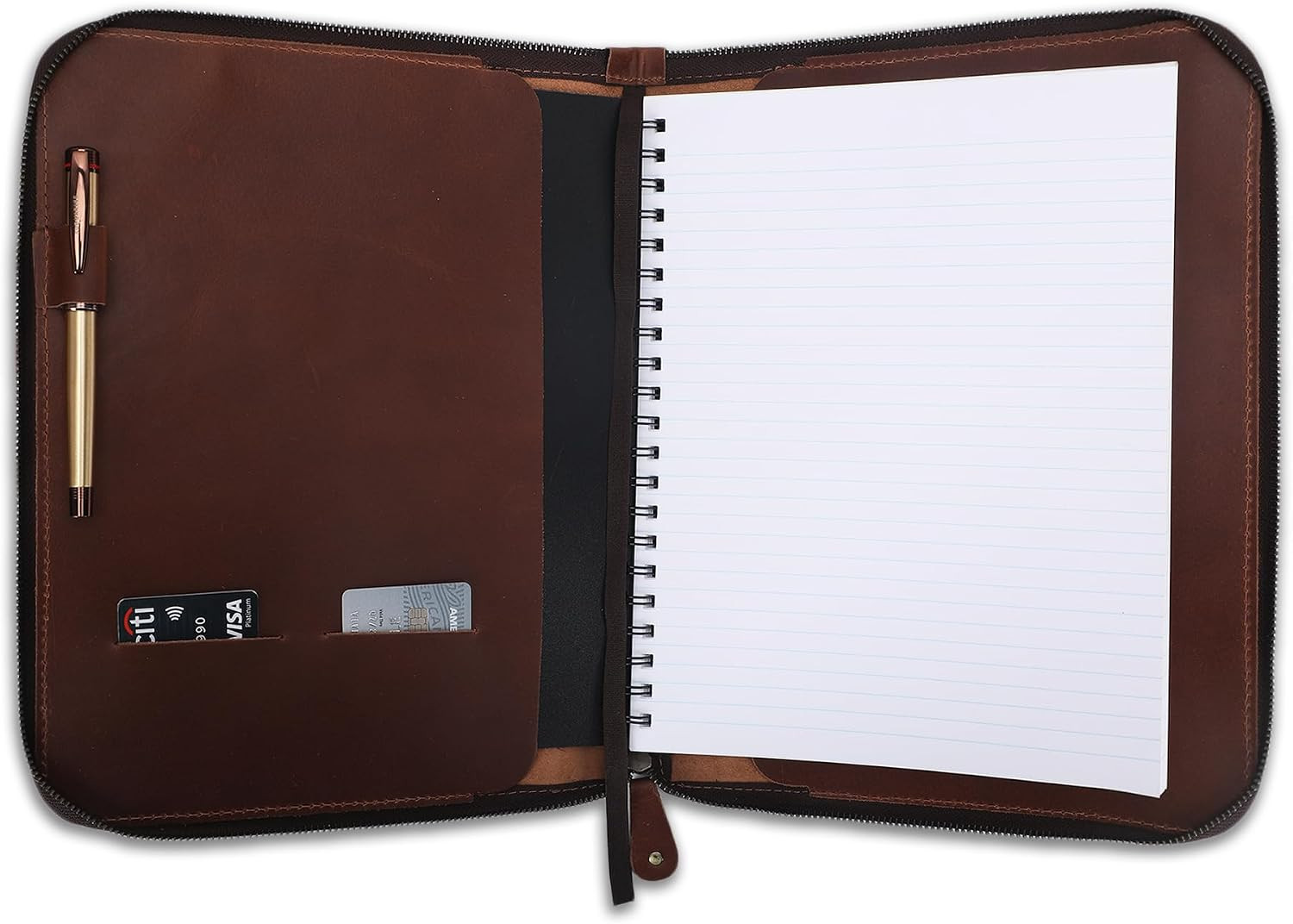 Heavy Duty Full Grain Leather Journal Cover (8.5 x 11 in.), Refillable Cahier XX