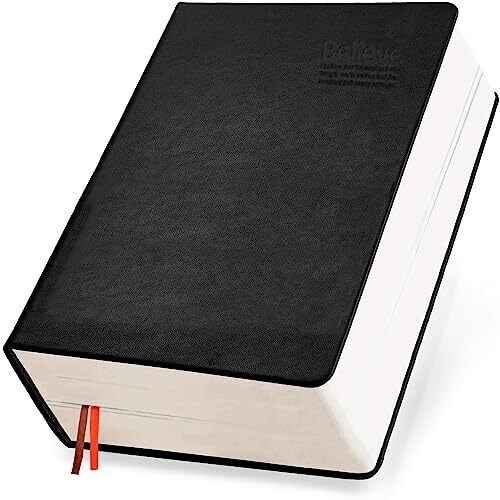 Thick Lined Journal Notebook 720 Pages Black Leather Journals for Writing 360