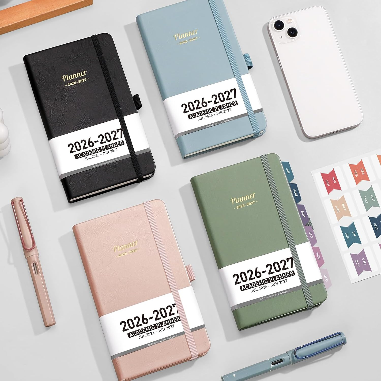 Pocket Calendar 2026-2027, July 2026 – June 2027, Academic Planner, Weekly and M