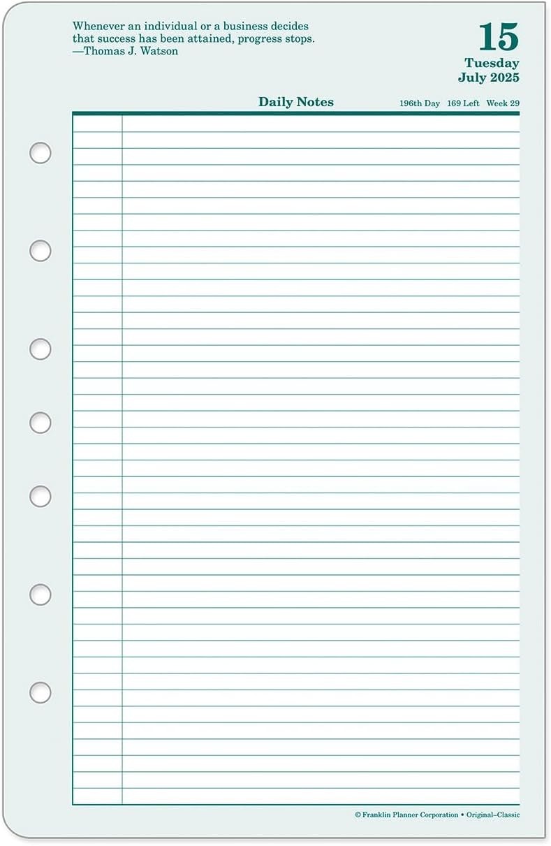 Ring-Bound Planner – 730 Pages of Daily Inspiration for 2025 – Classic 5.5″x8.5″