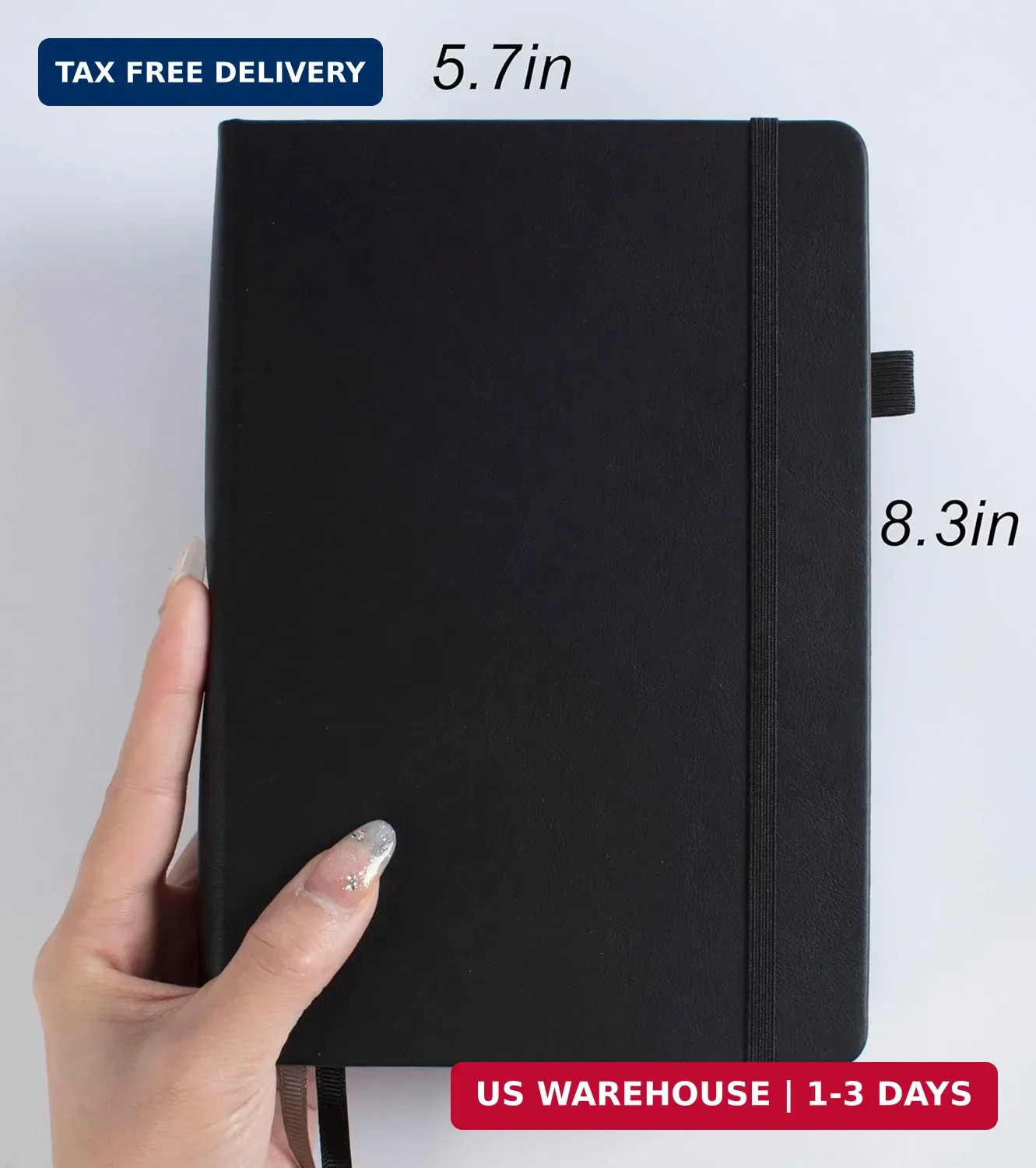Thick Bullet Notebook with 366 Numbered Pages, A5 Dotted Journal for Writing wit