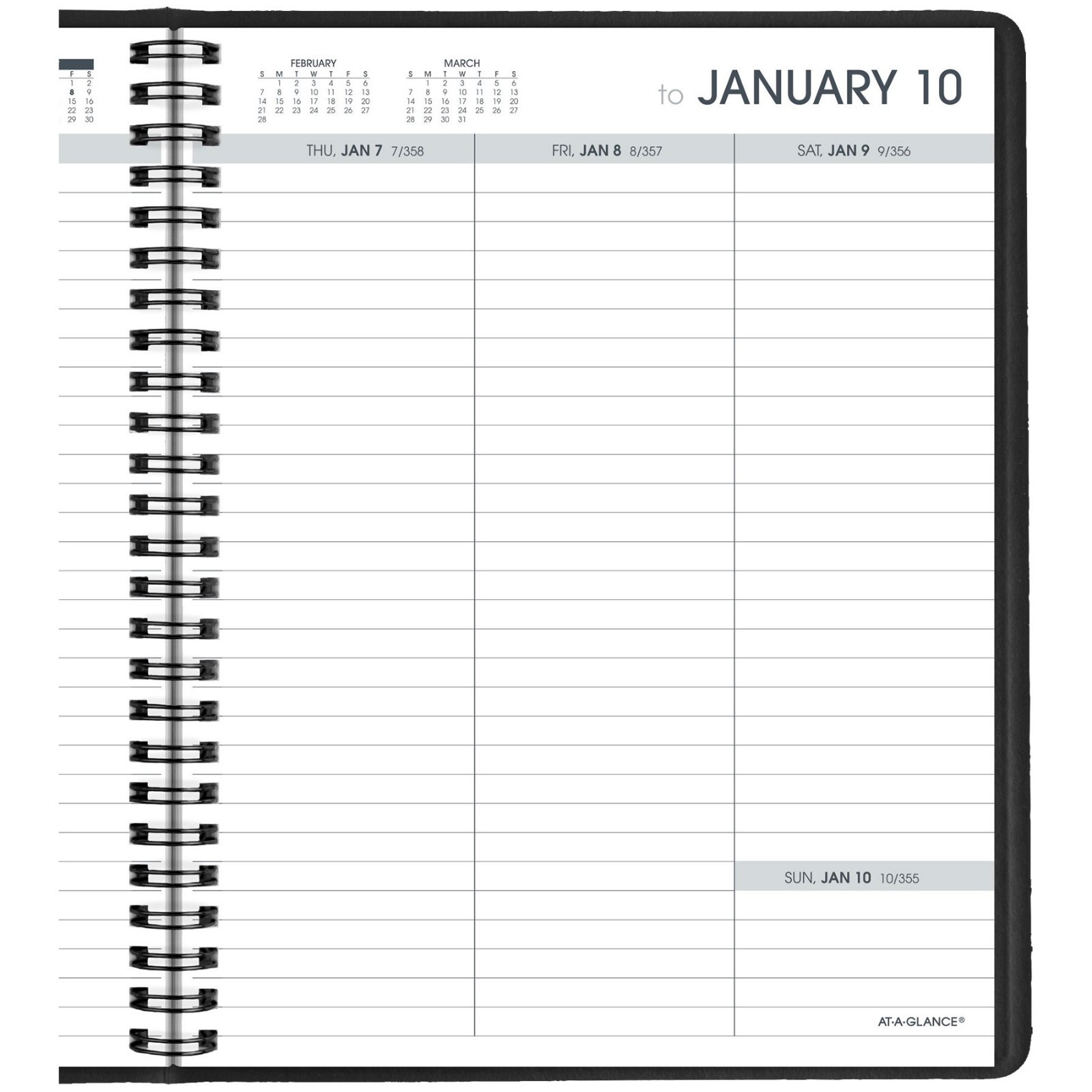 2026 At-A-Glance 70-865 Weekly Appointment Book with Full Weekend, 7 x 8-3/4″