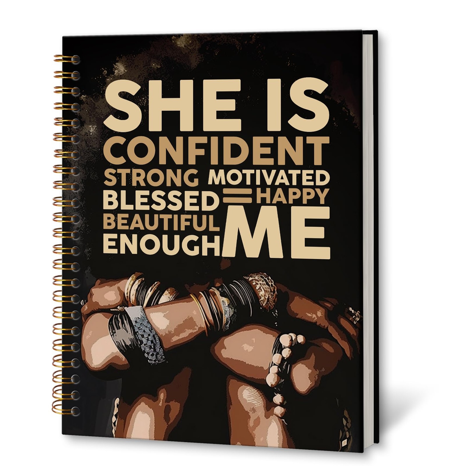 KTYHD Black Women Motivational Journal For Women,African American color-1
