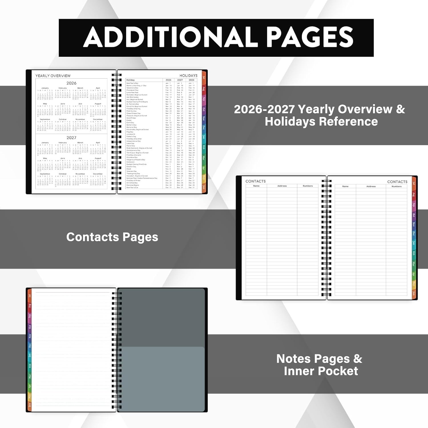 Planner 2026-2027 – July 2026 – June 2027, 2026-2027 Planner Weekly and Month…