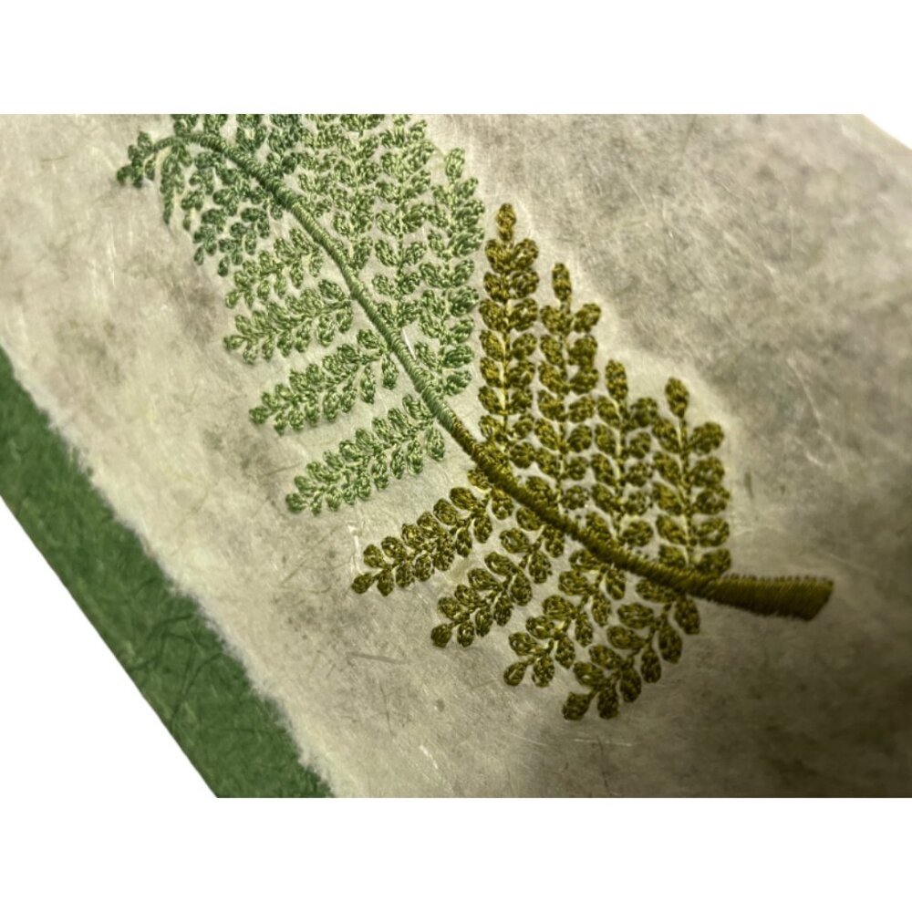 Recycled Paper Embroidered Journal