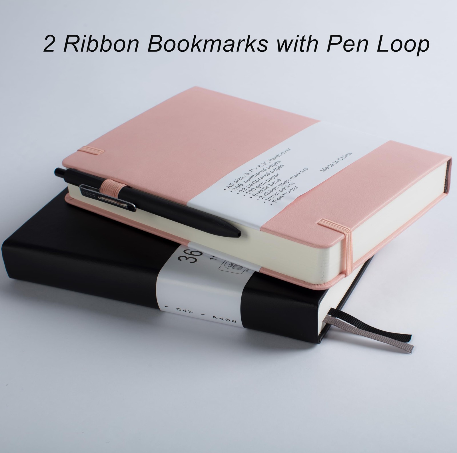 Thick Bullet Notebook with 366 Numbered Pages, A5 Dotted Journal for Writing …