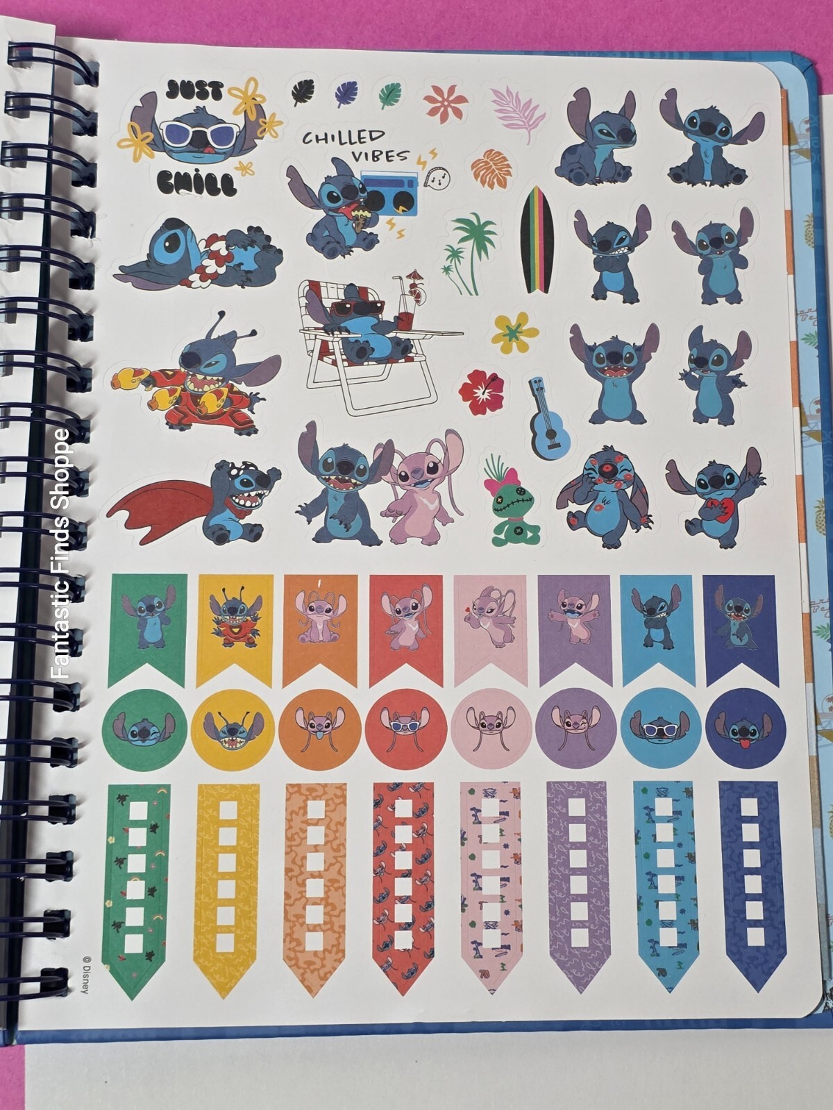 Disney Lilo & Stitch Hawaii Surf Club 12 Month Planner NEW UNUSED