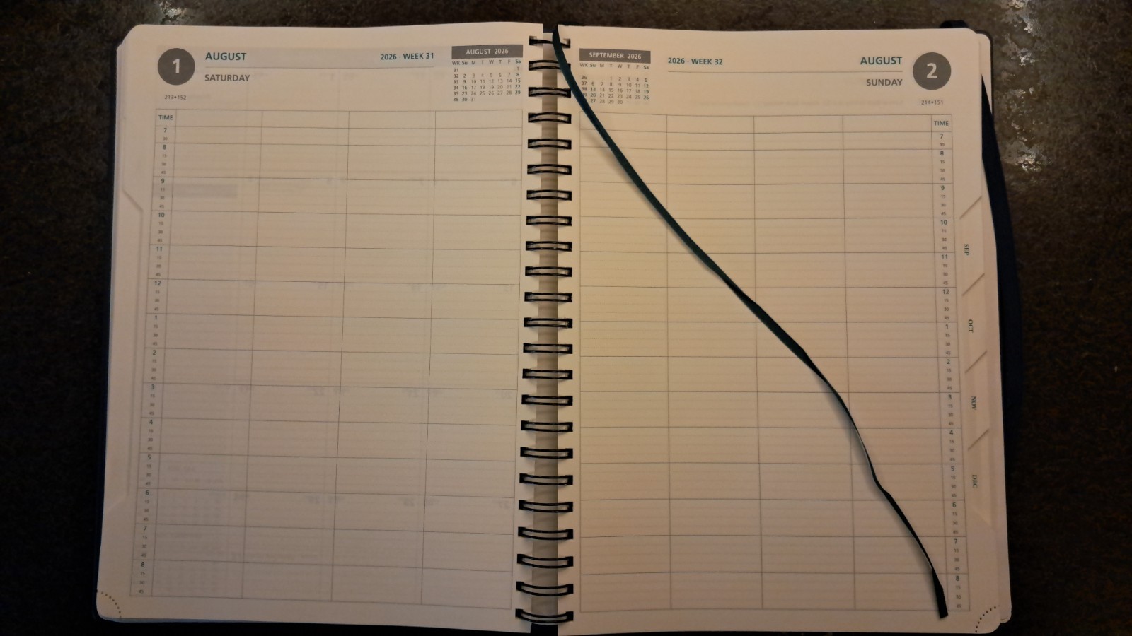 BEZEND Appointment Book 2026 Daily Planner, Quarter-Hourly 8.75″ x 12″ XL