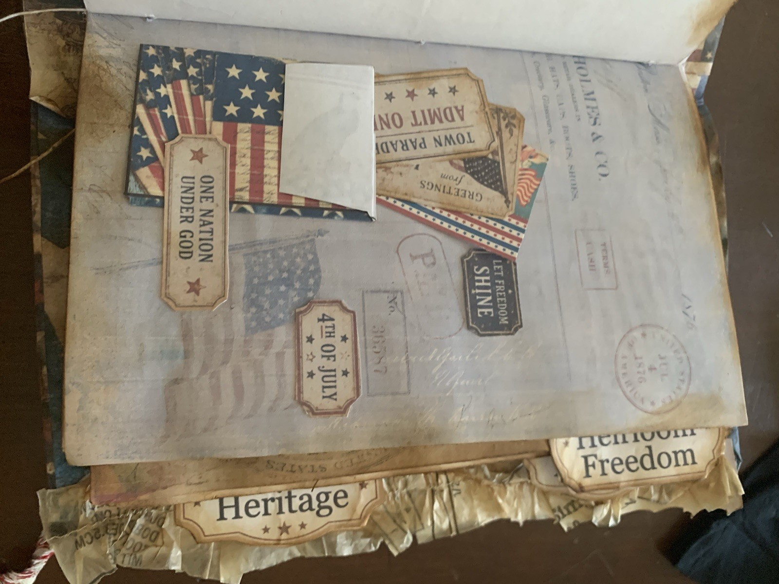 Junk Journal Patiotic 250th For Journals Or Pictures