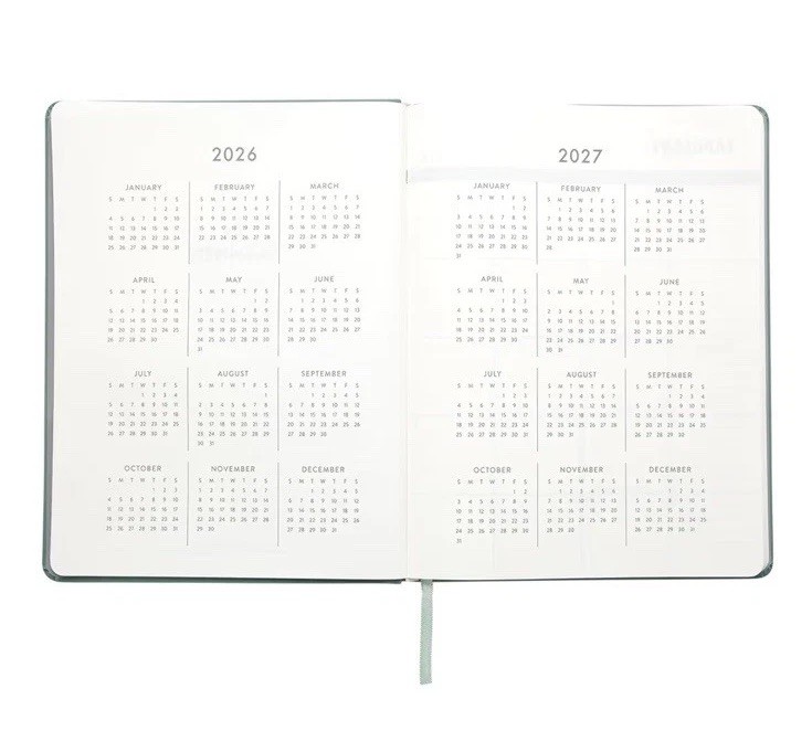 Eccolo 2026 Large Agenda Planner, 12 Month Jan- Dec Monthly & Weekly Planner