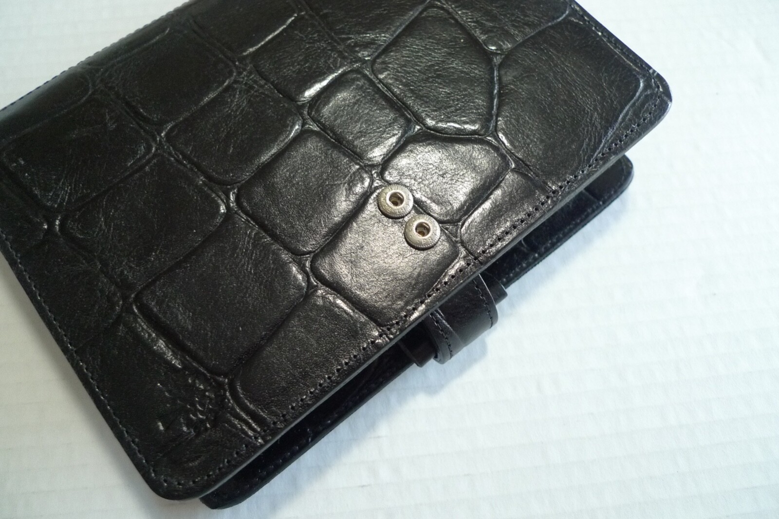 MULBERRY – A6 PLANNER & INSERTS -MADE @ UK – BLACK CONGO LEATHER – RARELY USED