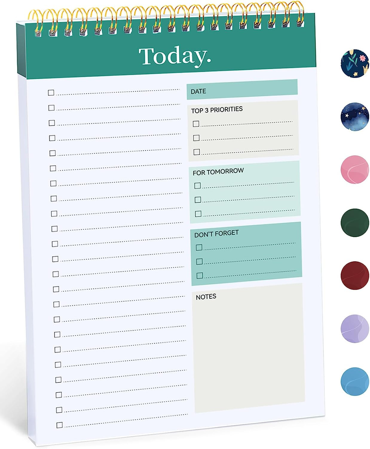 To Do List Notepad – To Do List Notebook for Work with 52 Sheets, 9.8″ x 6.5″, U