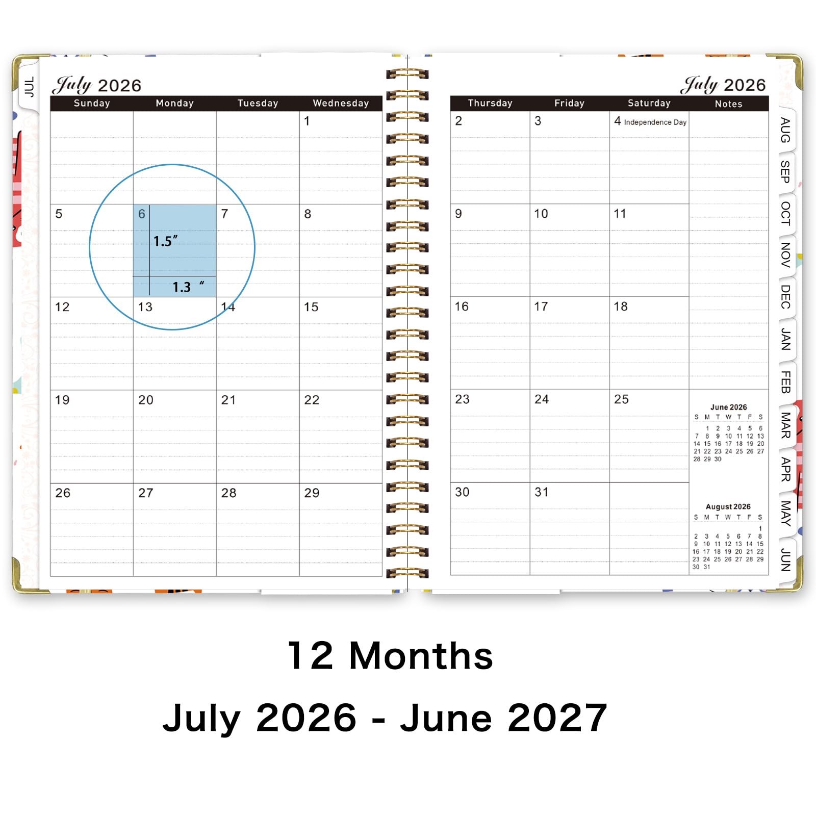 Planner 2026-2027, Monthly and Weekly Academic Planner July 2026 – June 2027,…
