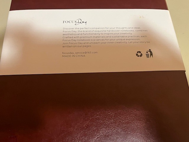 A4 Lined Notebook Hardcover Burgundy100GSM High Quality Paper 8.5 x 11 In 320 Pg