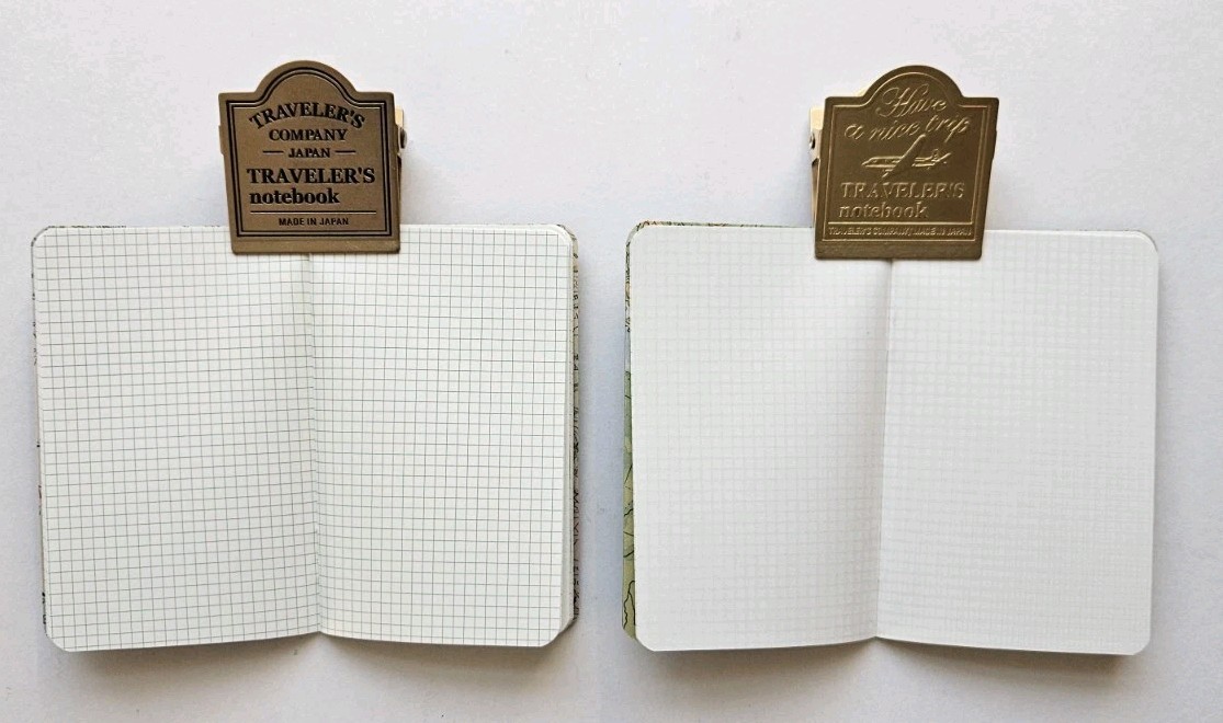 Set Of 2 Handmade Micro Travelers Notebook Card Size Inserts Wallet Nano Refills