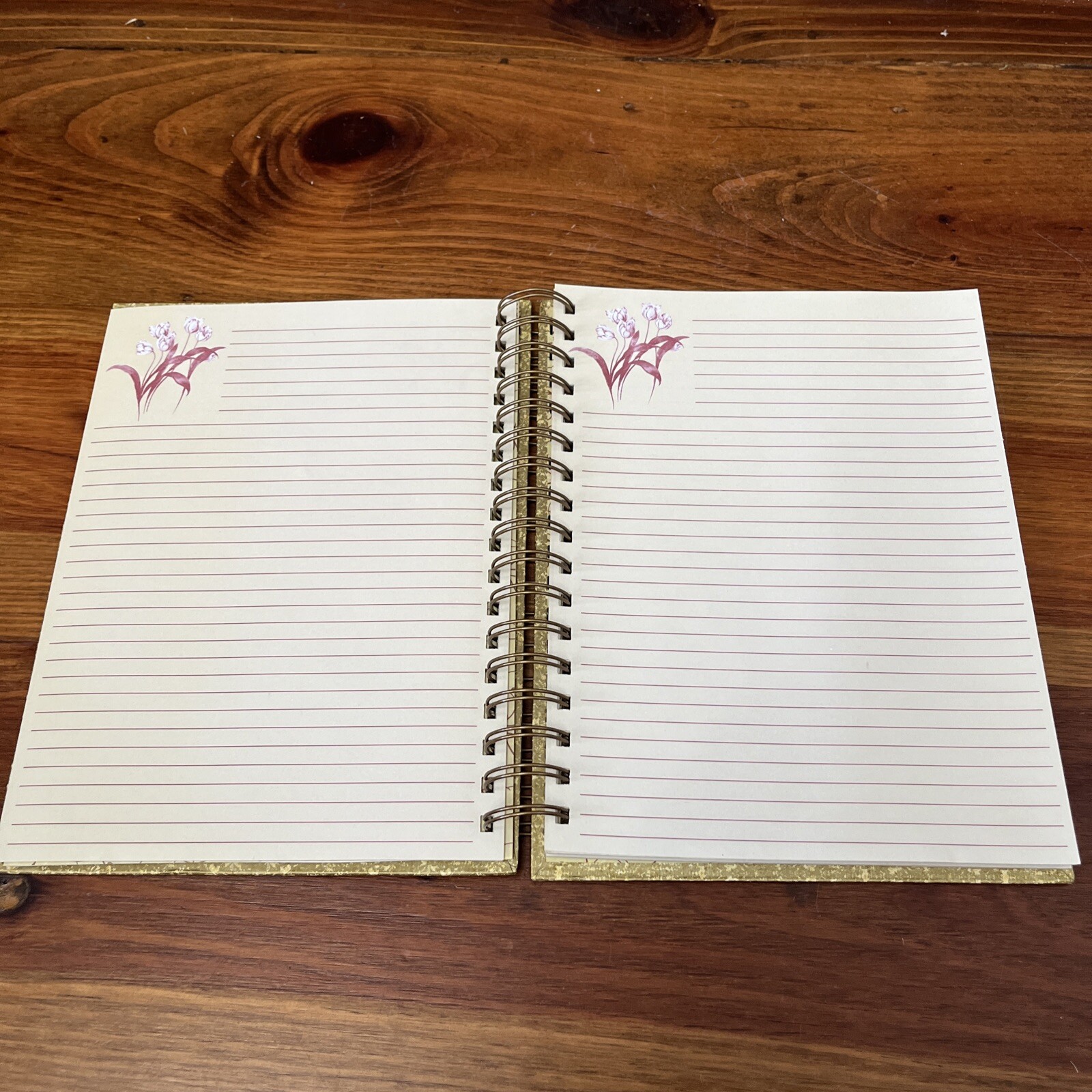 Spiral Journal/Notebook Lined Journal with Back Pocket and Hardcover 8.5″ X 6.4
