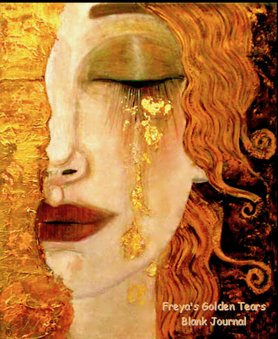Freya’s Golden Tears 8×10 Journal/Diary/Notebook 200 Ruled Blank Pages Record