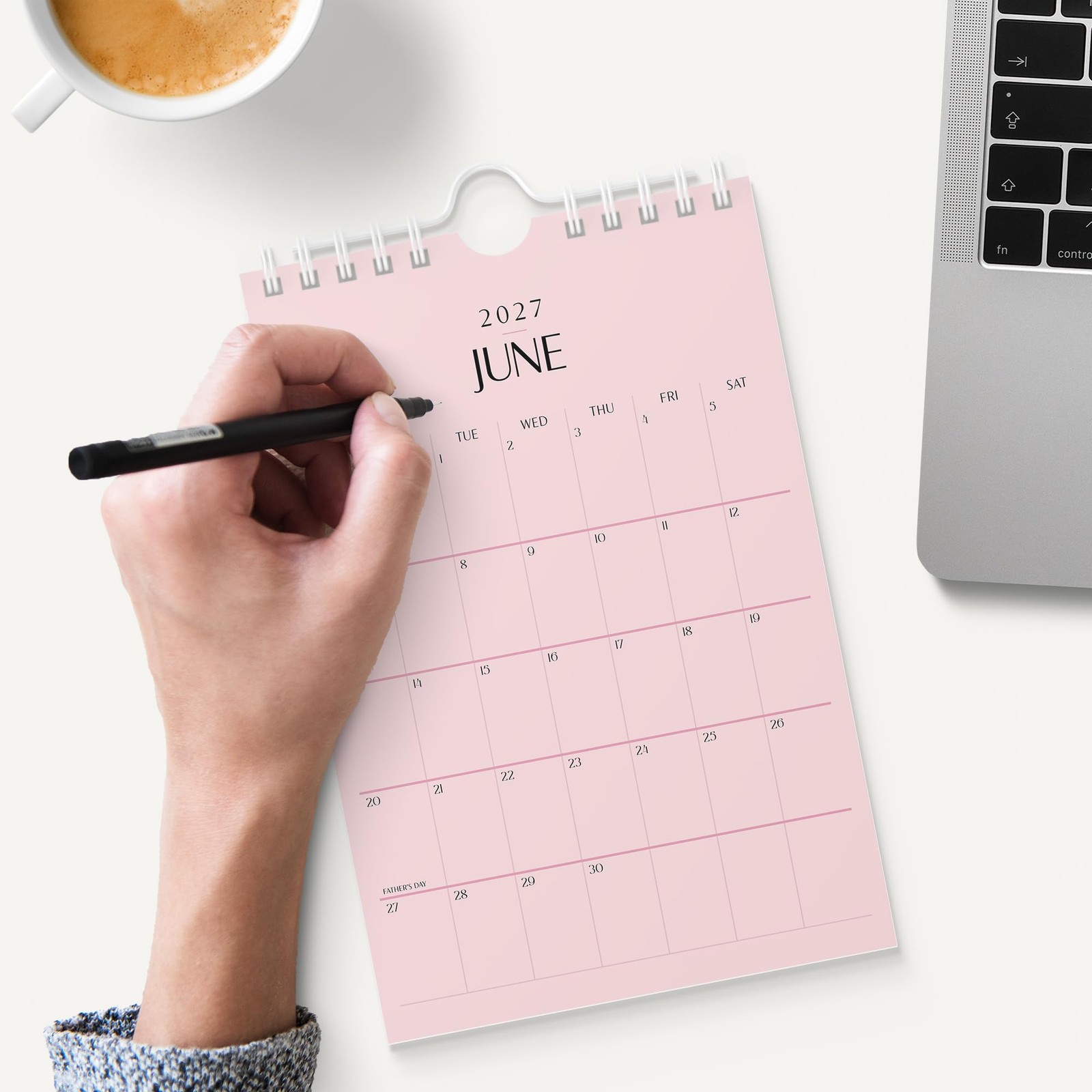 Karto Small Wall Calendar 2026 – Vertical 6×9 inch January 2026 Small, Pink