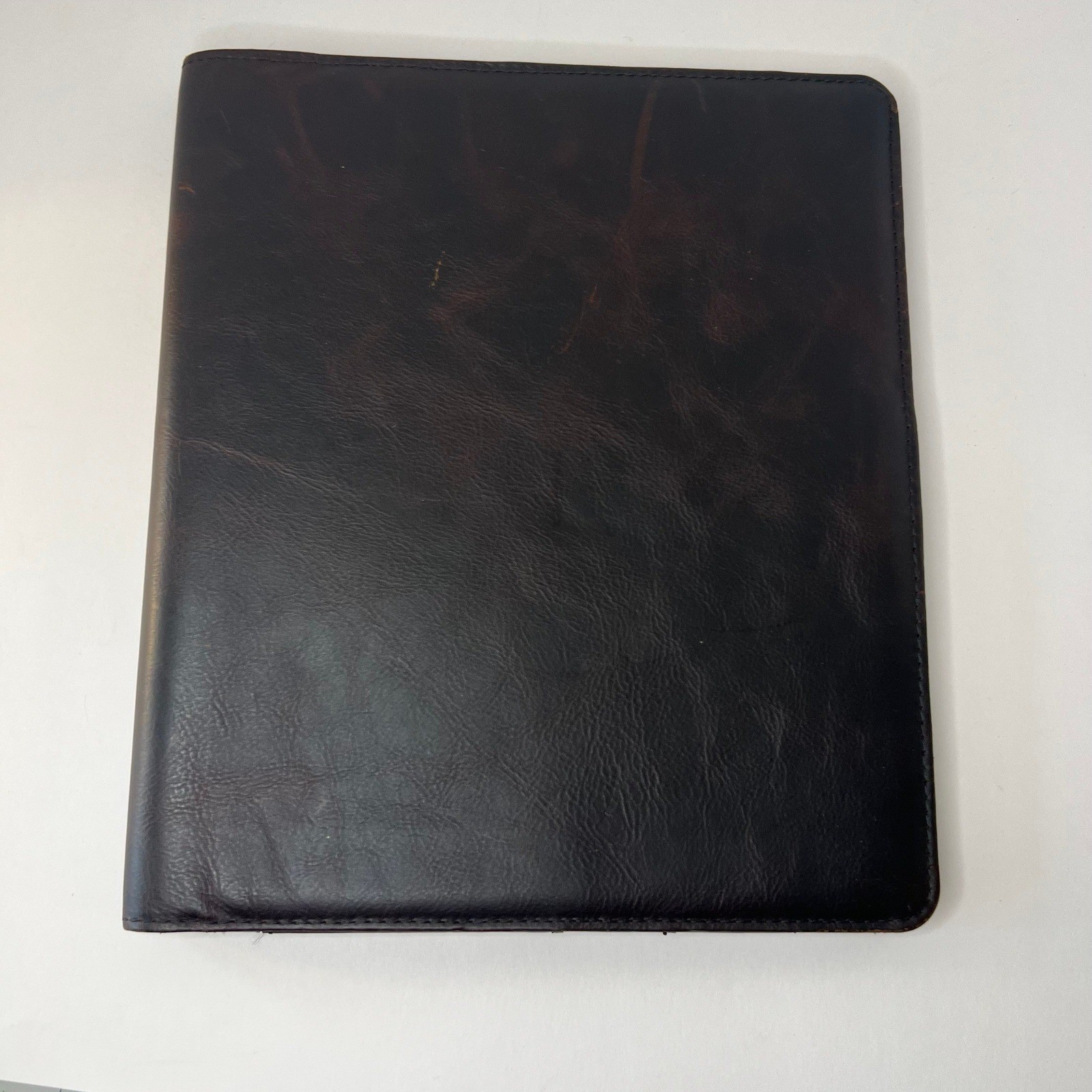 Franklin Covey Ellis Leather Open Cover 82731 Marbled Brown 8.5 x 11″ NWOT