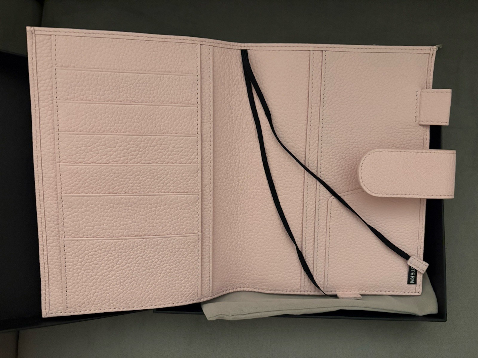 Moterm A5 Pink Leather Planner Binder Organizer Cover, Medium
