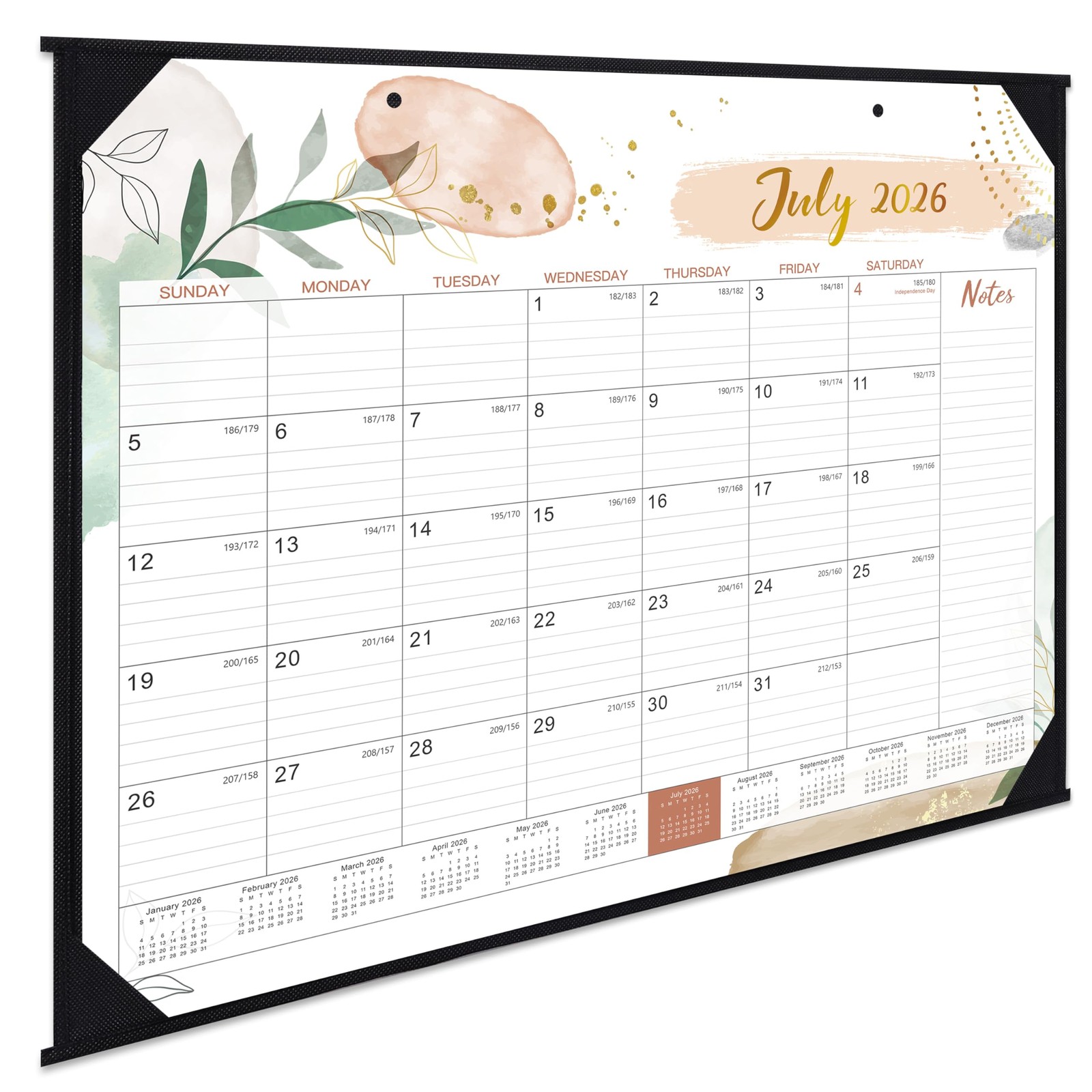 2026-2027 Desk Calendar – 2026-2027, JUL. 2026 – XX-Large