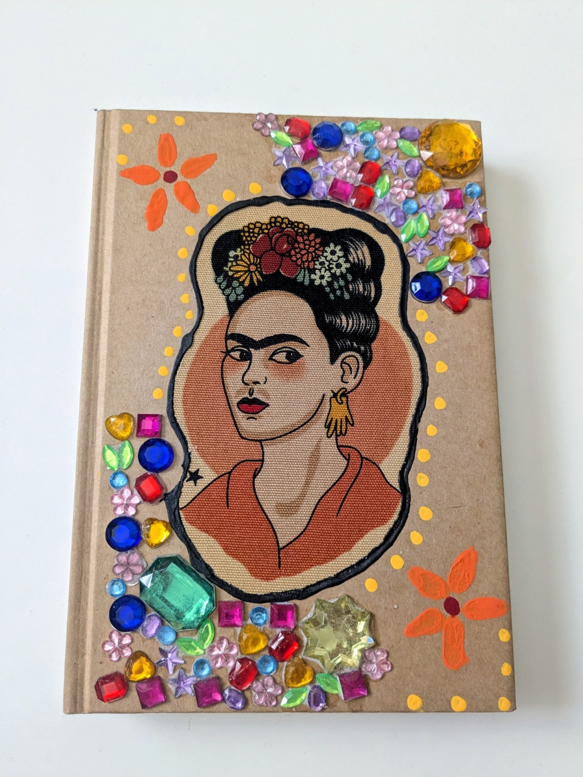 Journal Frida Kahlo Gem Embellishments