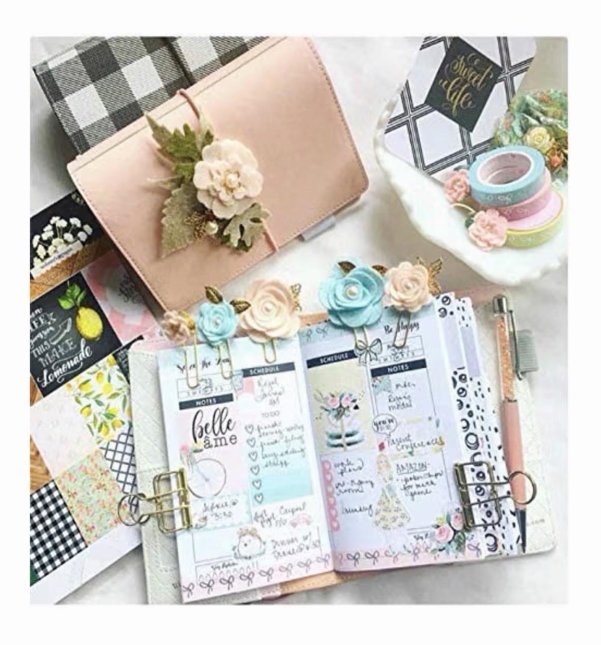 Webster Pages White Copper Hexagon Tn Inserts Stickers + Mystery Gifts Traveler