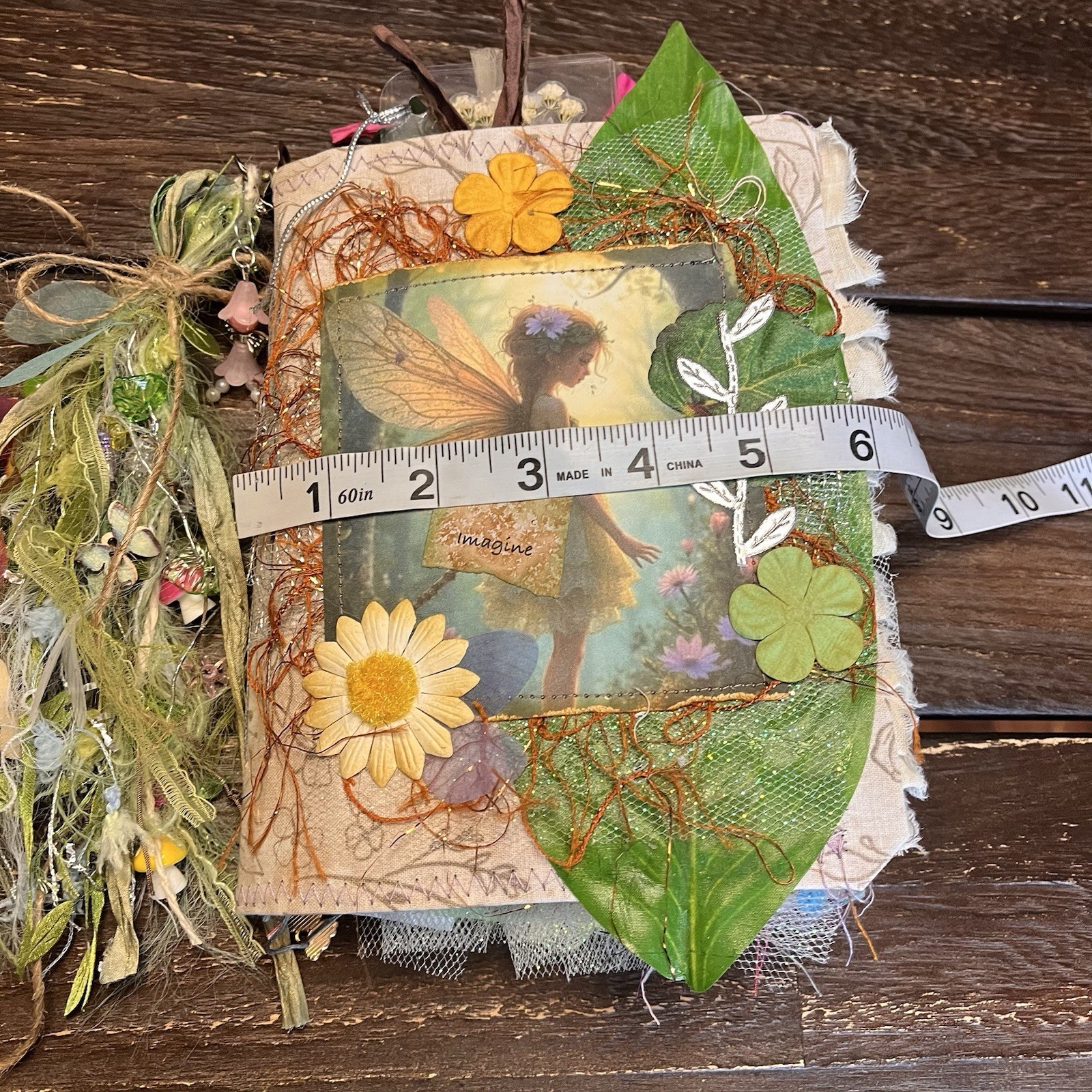 Fairy Junk Journal Grungy Floral Woodland Forest Boho Softcover 3 Signatures