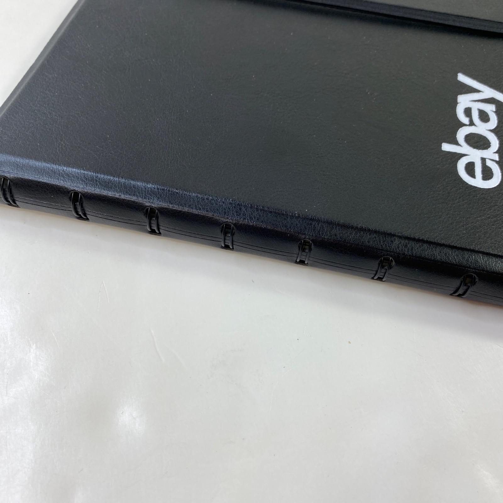 Filofax A5 Black Leather Notebook eBay Logo Elastic Closure eBayana