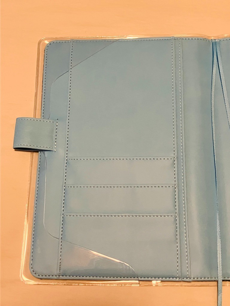 Fabric and PU Leather Cover + Clear Cover fits A5 Hobonichi Cousin or Stalogy365