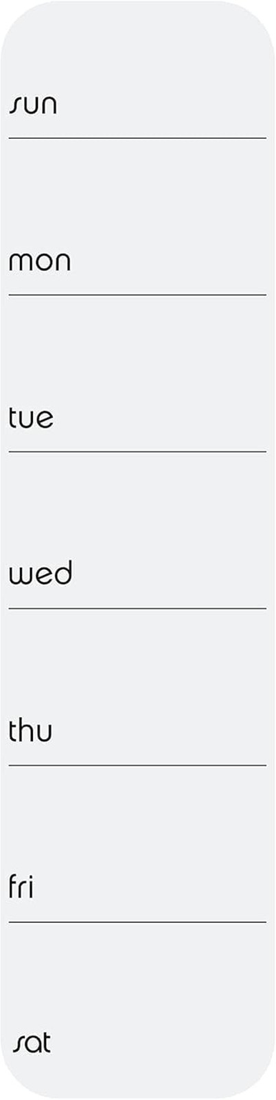 3.5 X 14 Inch Frameless Peel and Stick Dry Erase Weekly Planner for Office, Home
