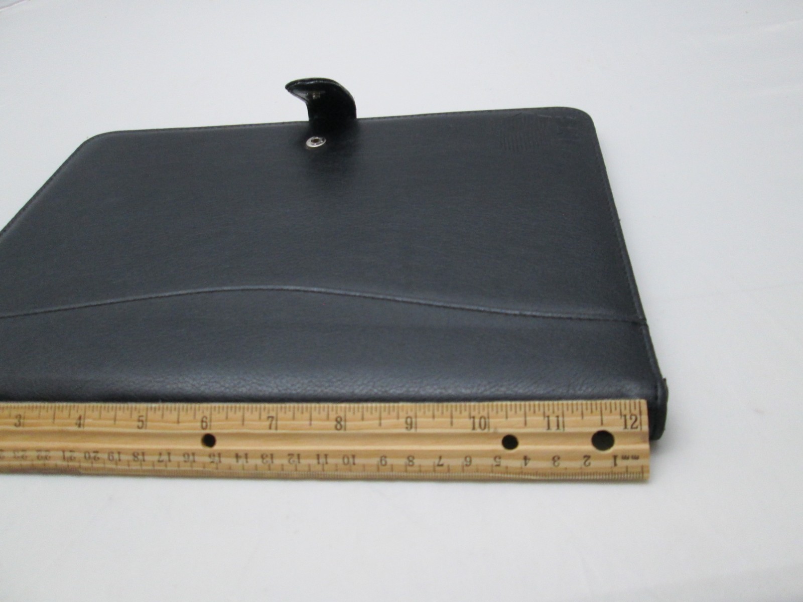 Black Portfolio Folder Organizer Planner Notepad 8.5″x11″ Pad Folio Snap Close