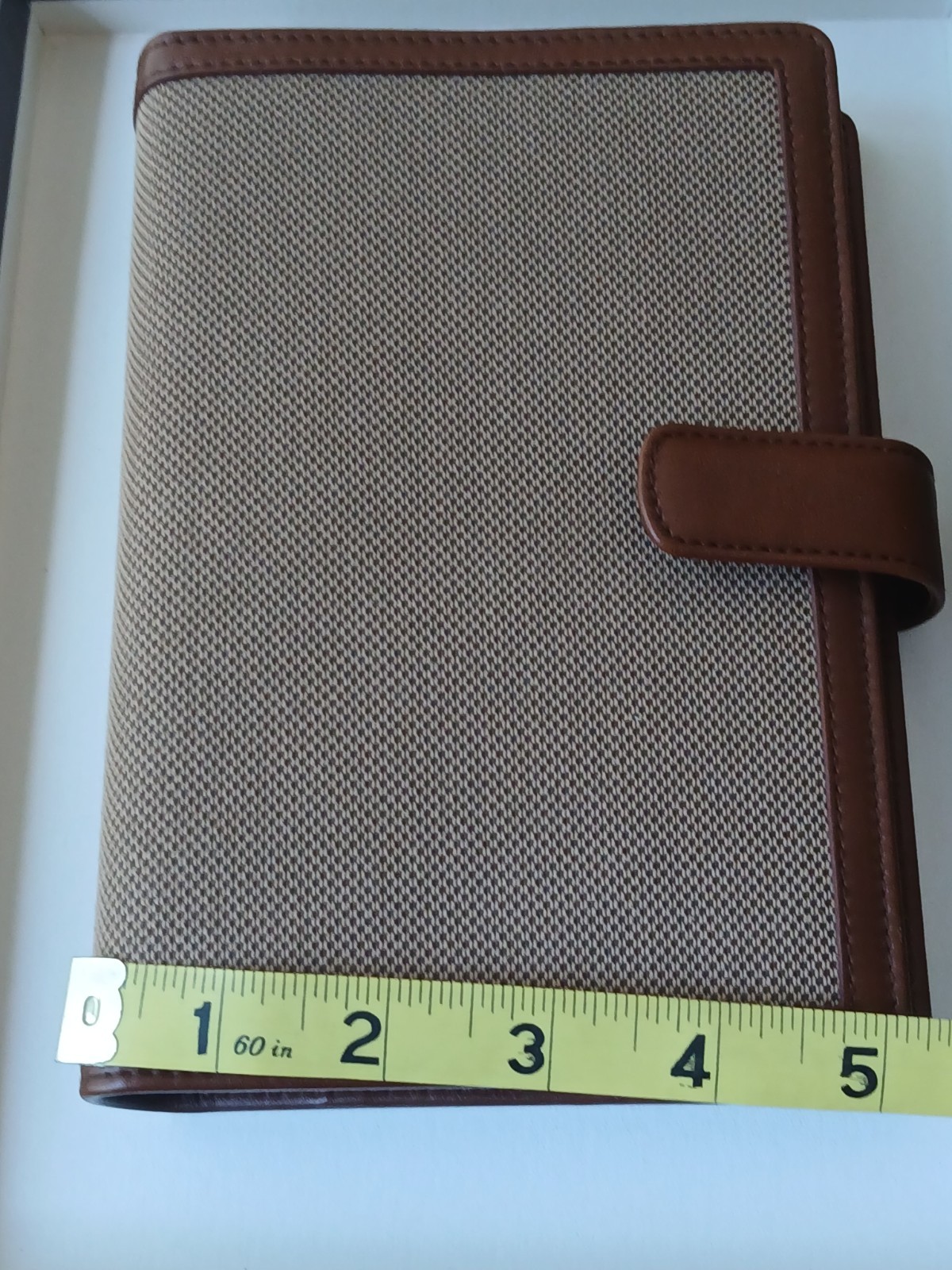 Personal Organizer BROOKS Brothers ,Tweed & Leather ADGENDA /PLANNER + Pen NWOB