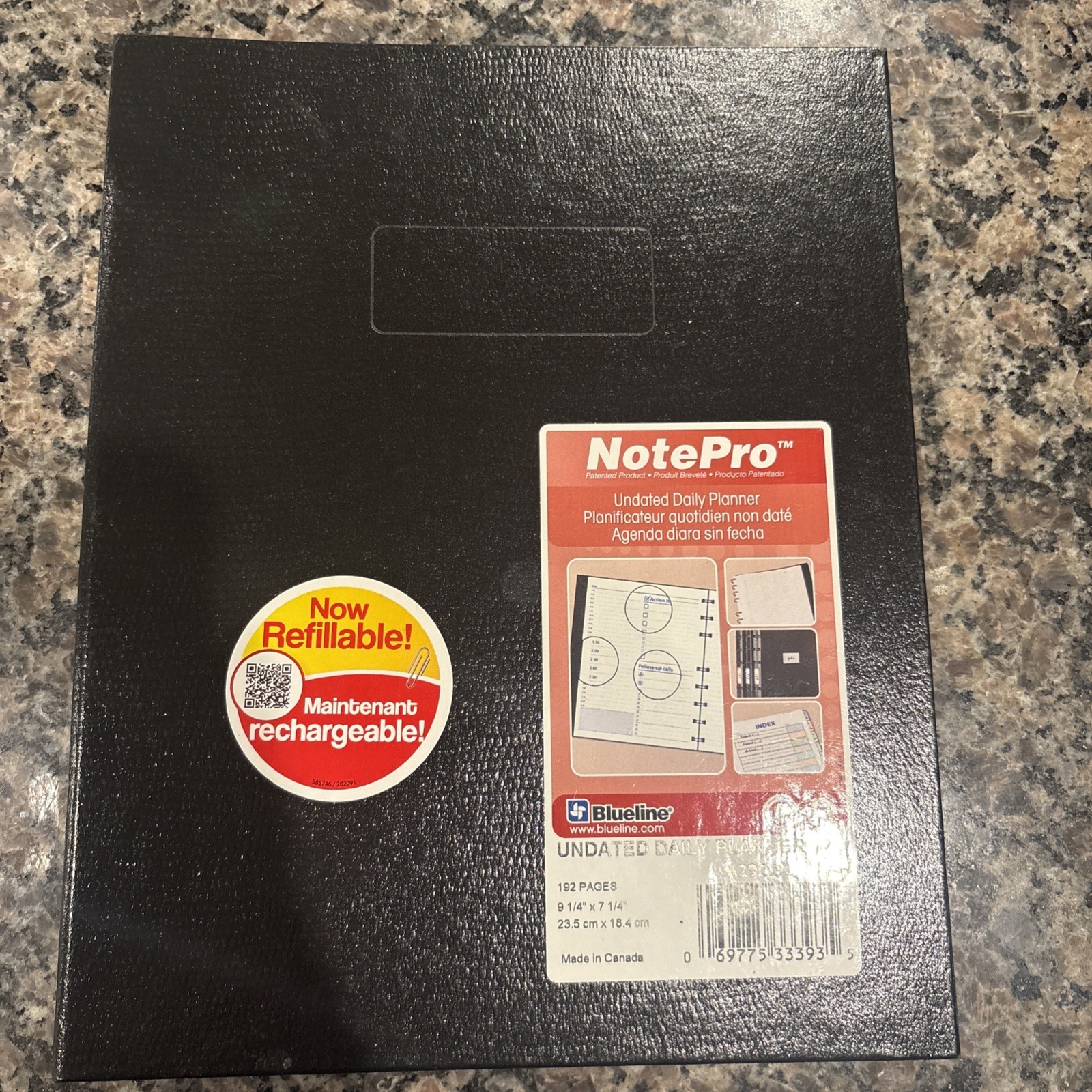 Blueline NotePro And Graphics Notebook, 7 7/16″ x 9 1/2″ , Black A29C81