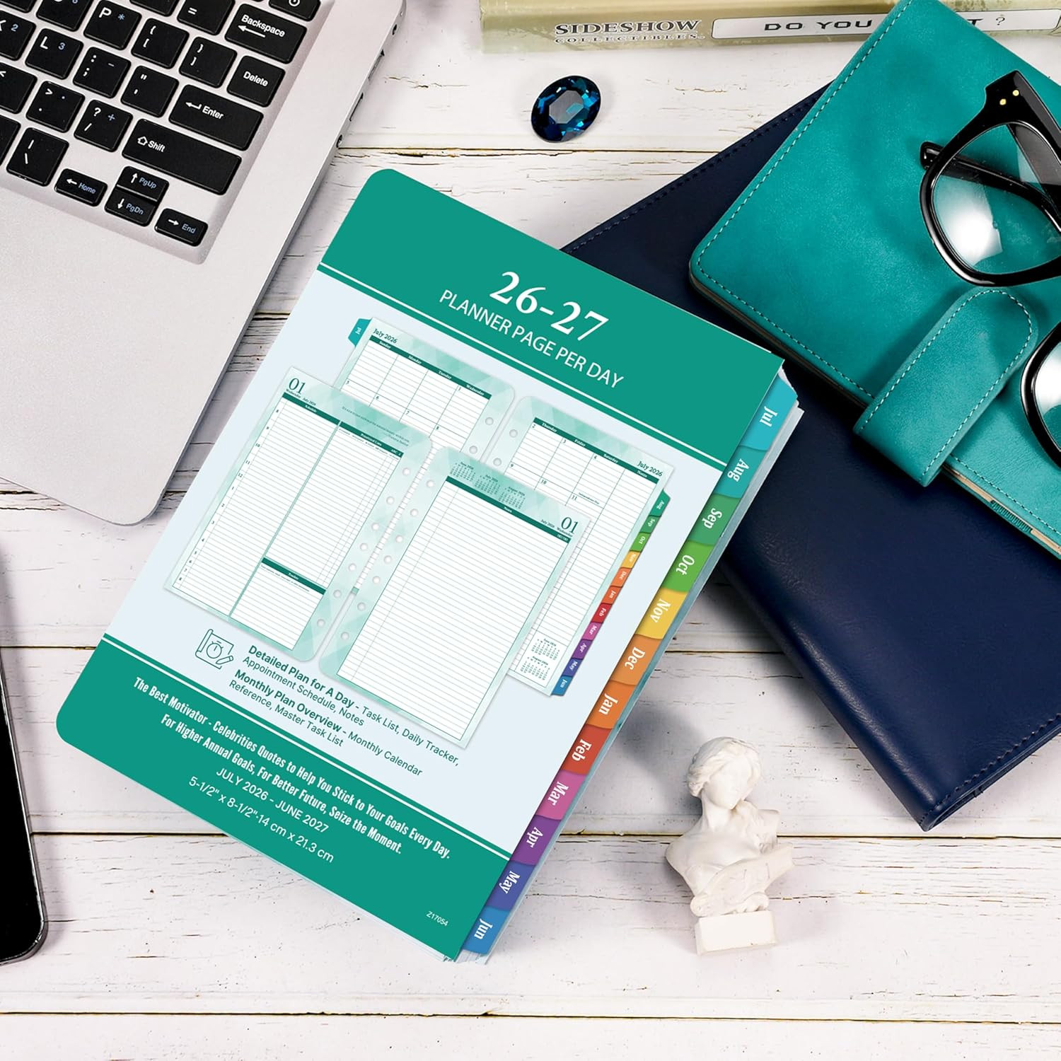 2026-2027 Planner Refills – Jul.2026 – Jun.2027, Two Pages Per Day Daily ＆ Month