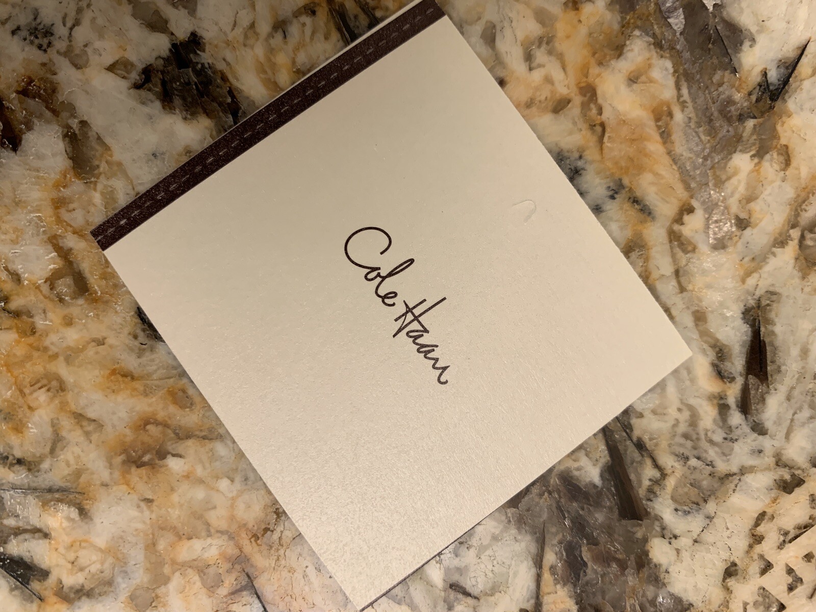 NEW: 80th Anniversary Cole Haan Embossed Penny for Your Thoughts Leather Journal
