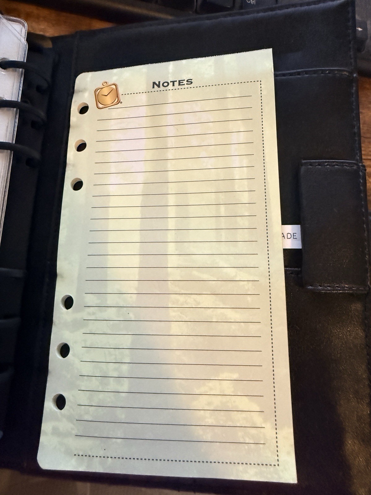 Vtg 2000 Day-Timer Navigator Organizer Planner Black Leather Snap Close New NOS