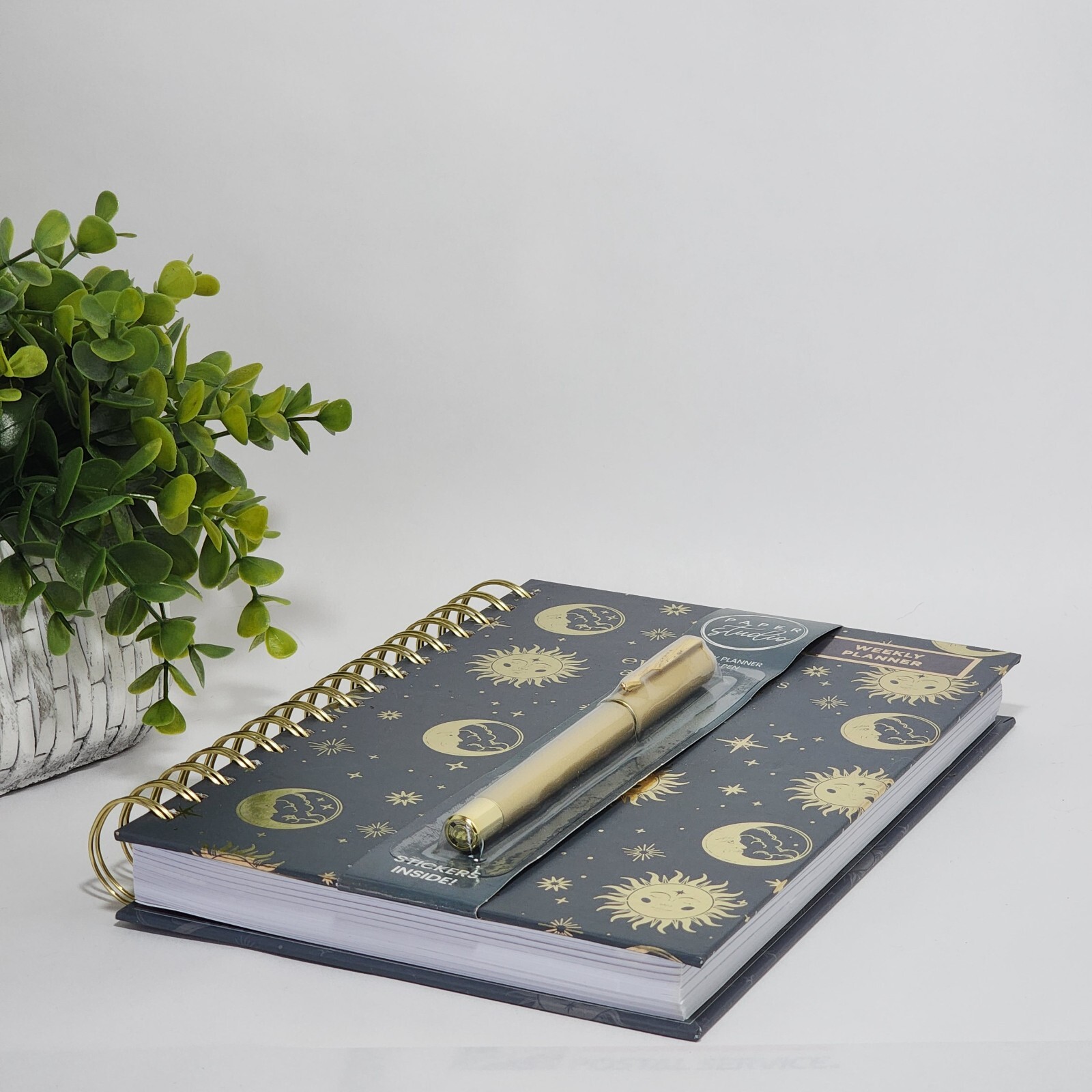 Even The Stars Admire You Weekly Planner Journal Notebook with Pen and Stickers