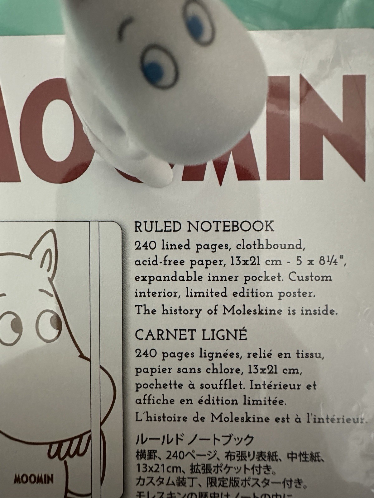 Moomin Moleskine Limited Numbered Collector’s Edition BNIB SEALED Imported