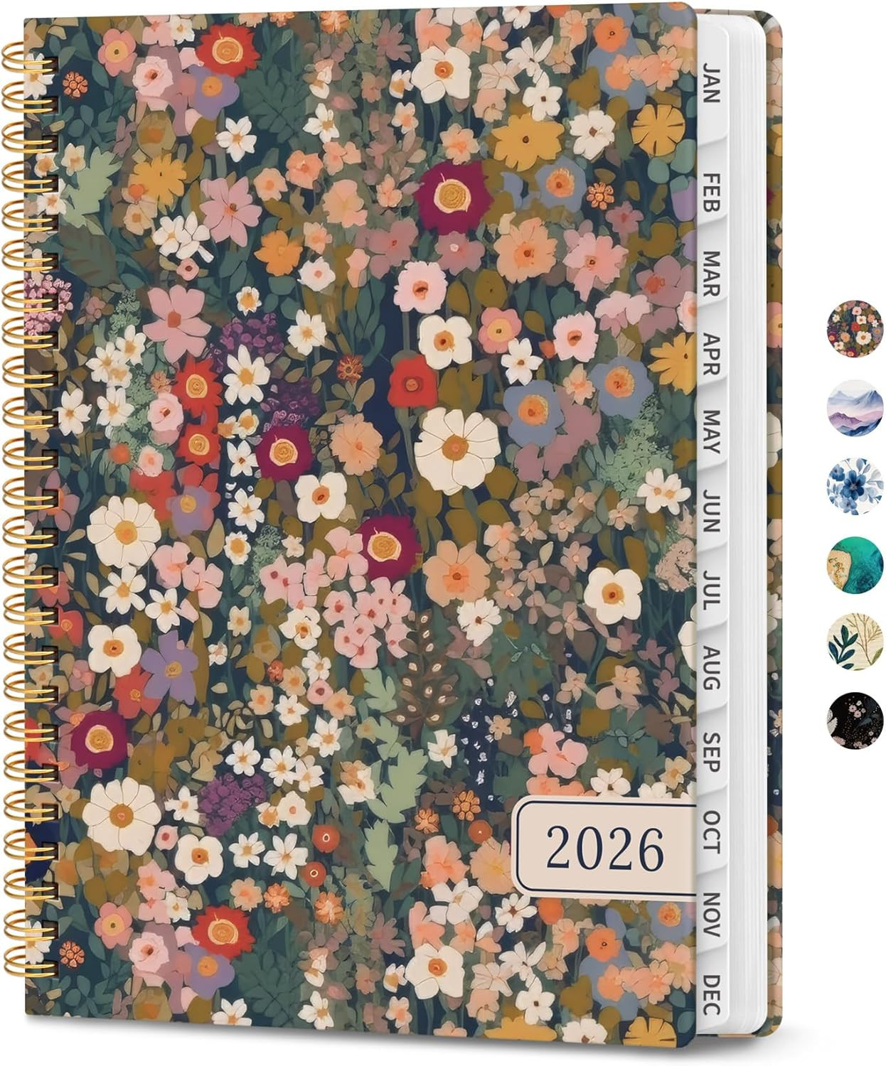 Hardcover 2026 Planner, Weekly and Monthly Calendar, Jan – Dec 2026 Planner Book
