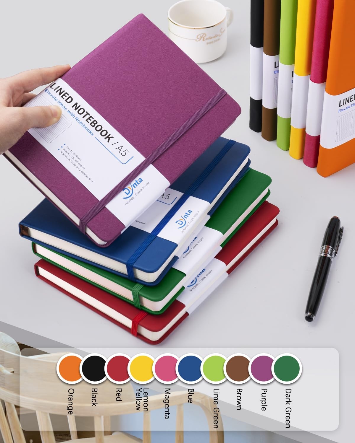 Hardcover Journal Notebooks, 10 Packs A5 Lined Journals Bulk for Writing 200 …