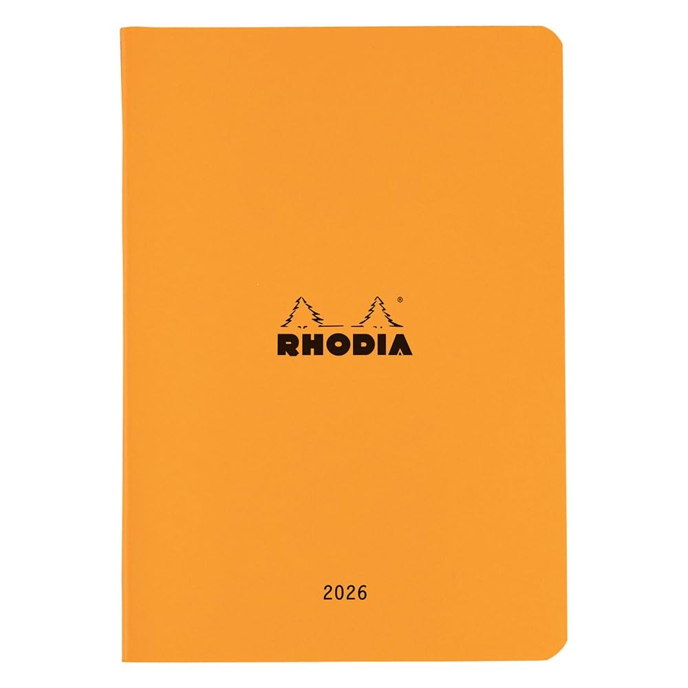 RHODIA Planner Diary, A5 Size, Monthly Block Type, Orange