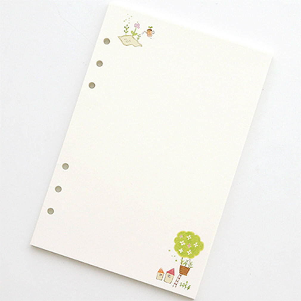 A5/A6 Blank Colourful Planner Diary Refill Schedule Organiser 45 Sheets Chic #JP