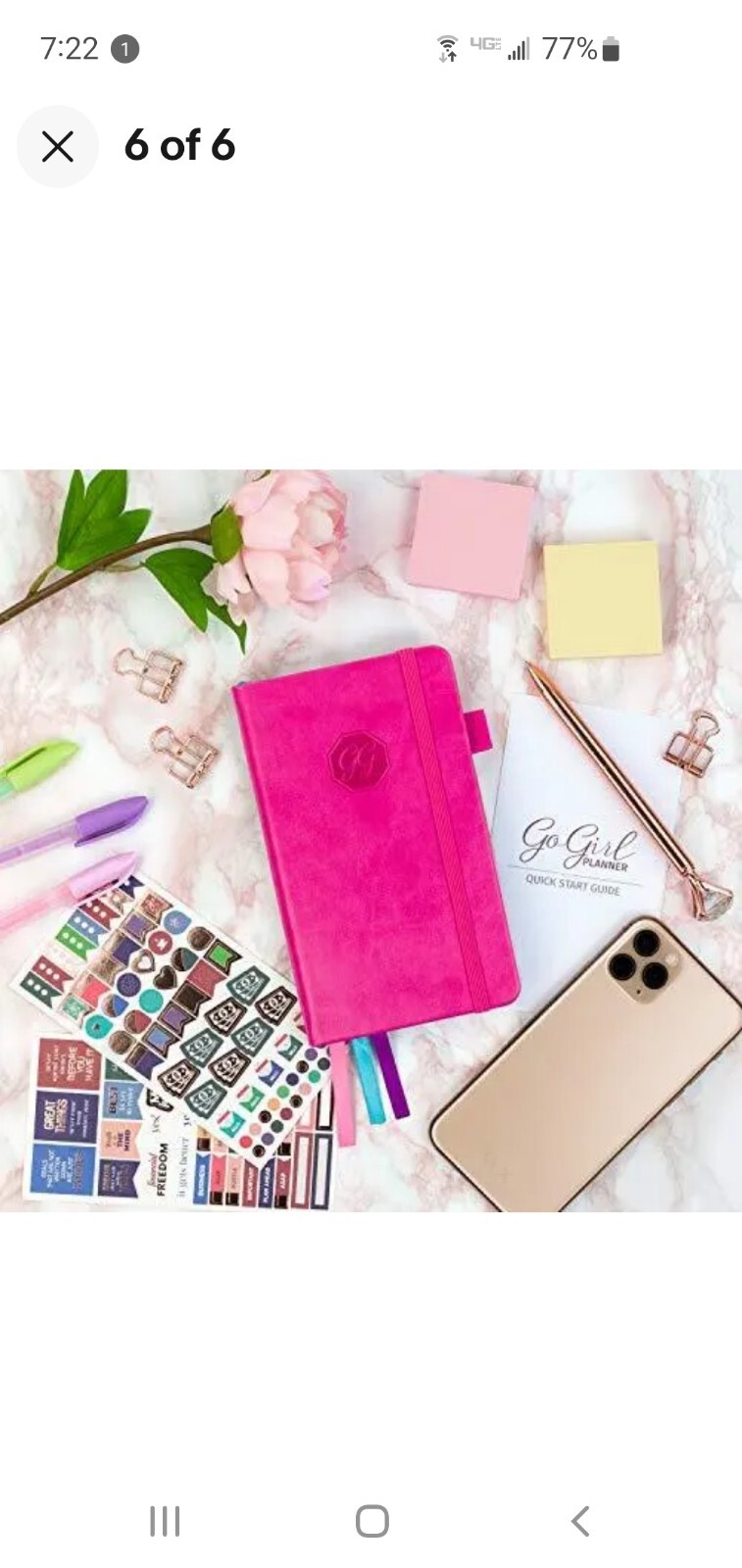 GoGirl Planner and Organizer for Women – Pocket Size Weekly Planner Goals Jou…